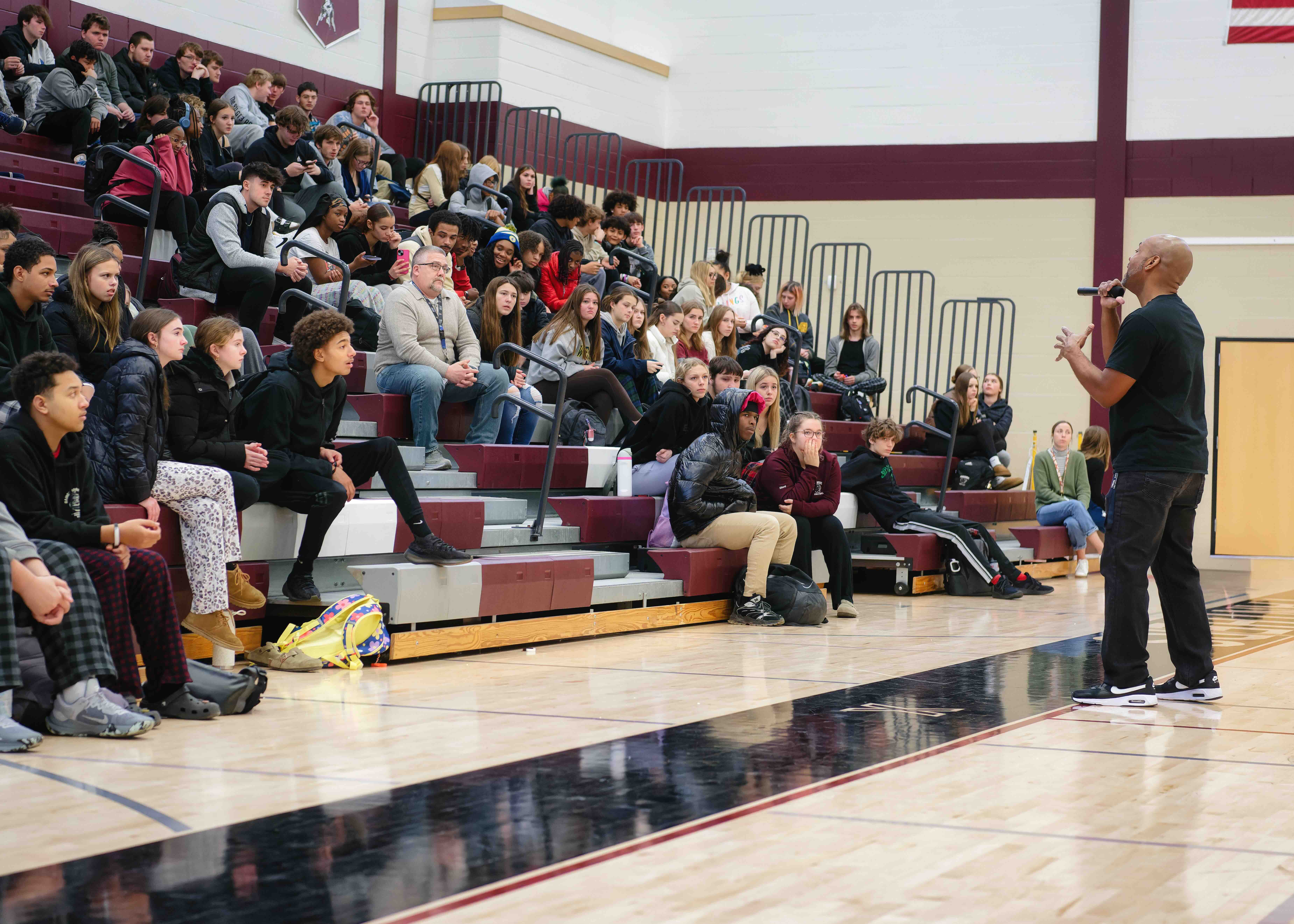 Coach Pete delivering a presentation